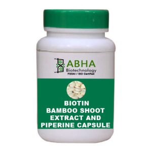 Biotin, Bamboo Shoot Extract and Piperine Capsule